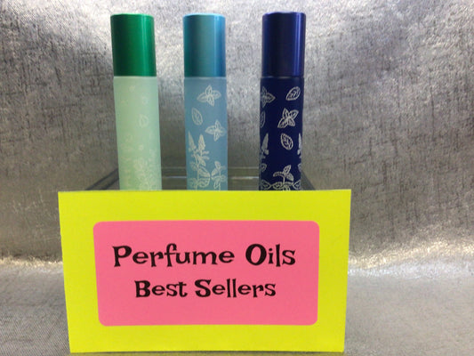 Body Oils, Colorful Bottles, 10 ml, Metal Roller, Travel Size, Designer Perfume Oils